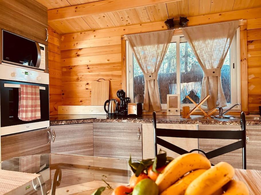 Chalet Bois Jacuzzi Bessan 외부 사진